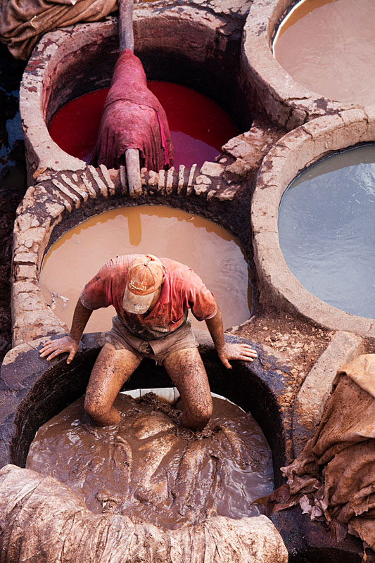  The tanneries of Fez   Morocco
